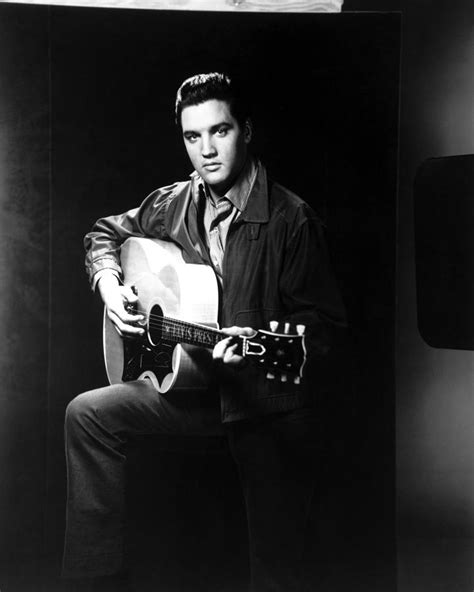 Elvis Presley Playing Guitar Photograph by Globe Photos - Pixels