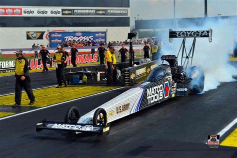 Antron Brown Team Racing At The Us Nationals In Indy In The