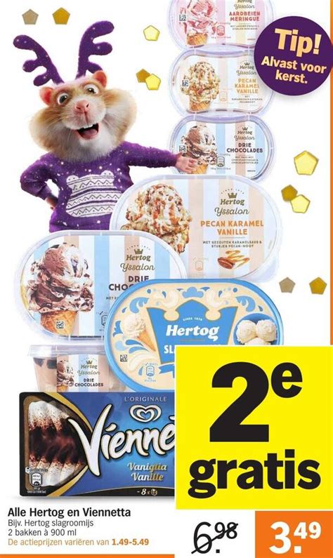 Alle Hertog En Viennetta 2e Gratis Aanbieding Bij Albert Heijn