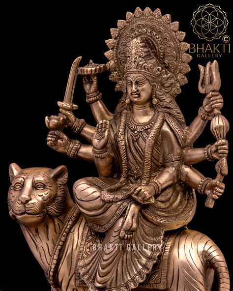 Durga Maa Idol Amba Statue Shaila Putri Kali Sculpture Durga With Lion