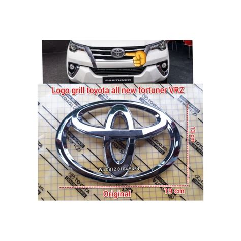 Jual Logo Gril Fortuner Hilux Lambang Emblem Toyota Fortuner Original