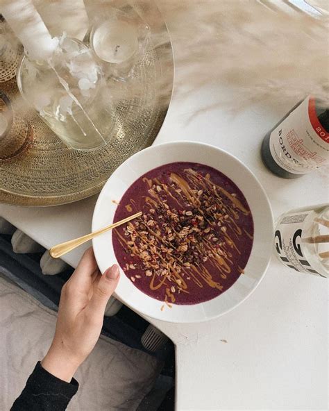 Smoothie Bowl Apparently With A Side Of Bordeaux And Gin Okaythen