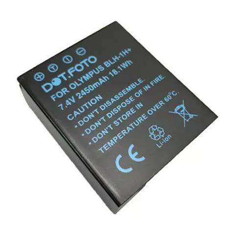 BATTERY FOR OLYMPUS BLH 1 2450mAh 100 Compatible OM D E M1 Mark