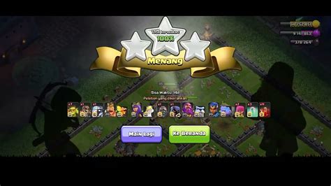 3 Bintang Tantangan Raja Buas Clash Of Clans YouTube