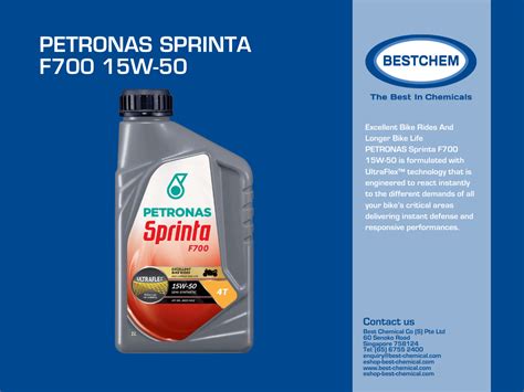 PETRONAS Sprinta F700 15W 50 Deals Motorist Singapore