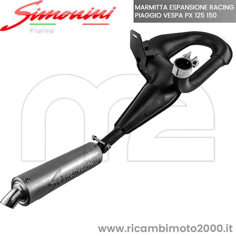 Motore Marmitta Scarico Simonini Racing Espansione Silenziatore