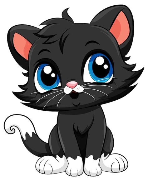 Black Kitten Cartoon