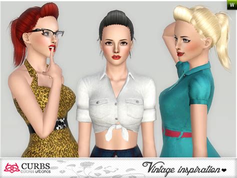 The Sims Resource My Everyday Pinup Hairstyle