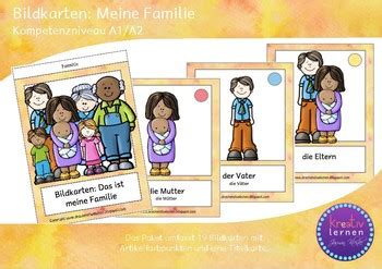 Bildkarten Meine Familie By Kreativ Lernen Creative Learning Tpt