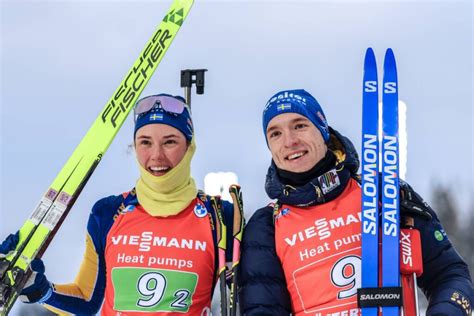 Biathlon Weltcup Östersund Schweden gewinnt Single Mixed Staffel vor