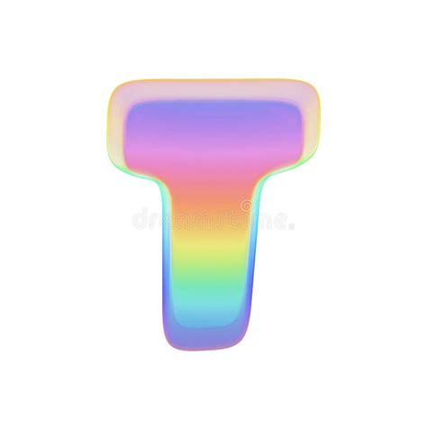 Alphabet Letter A Uppercase Rainbow Font Made Of Bright Soap Bubble