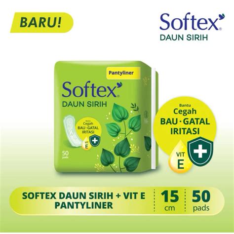 Jual Pantyliner Softex Daun Sirih Vitamin E Pantyliner Daun Sirih