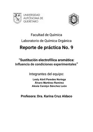 Pr Ctica Sintesis De Nerolina Facultad De Qu Mica Laboratorio De