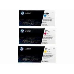 HP 651A Cyan Magenta Yellow Original LaserJet Toner Cartridge CE341A