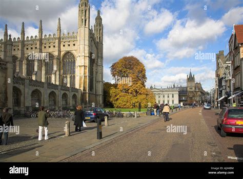Kings Parade Cambridge Stock Photo Alamy
