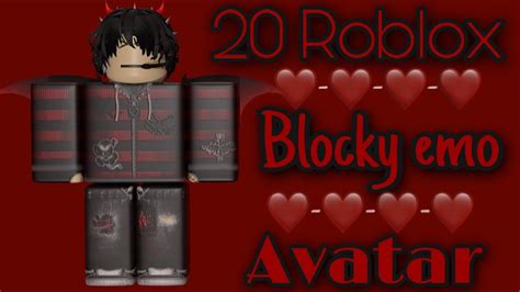 Emo Blocky Roblox Avatar Boy