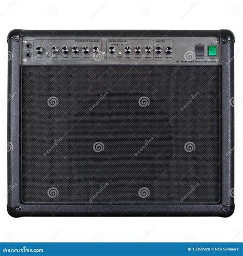 Guitar Amplifier And Electricguitar Stock Image