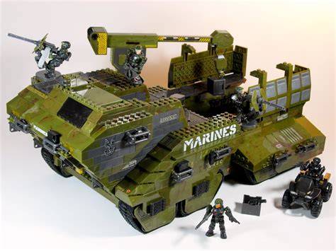 Halo Wars Mega Bloks Set UNSC Elephant 4 Another Addit Flickr