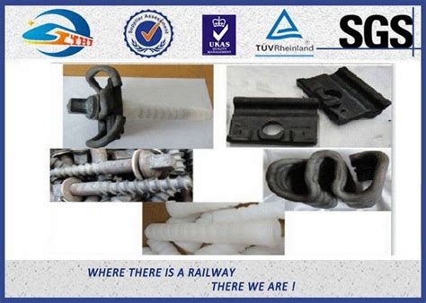 Steel Elastic Rail Clips With Plastic Dowel For Railway Fasteners Skl