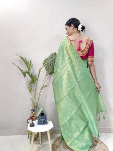 Uppada Cotton Tissue Sarees 6 3 M With Blouse Piece At Rs 1195 In