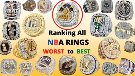 Ranking All NBA Rings WORST To BEST YouTube