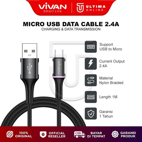 Jual Vivan Kabel Data Fast Charging Micro Usb Kabel Data Android