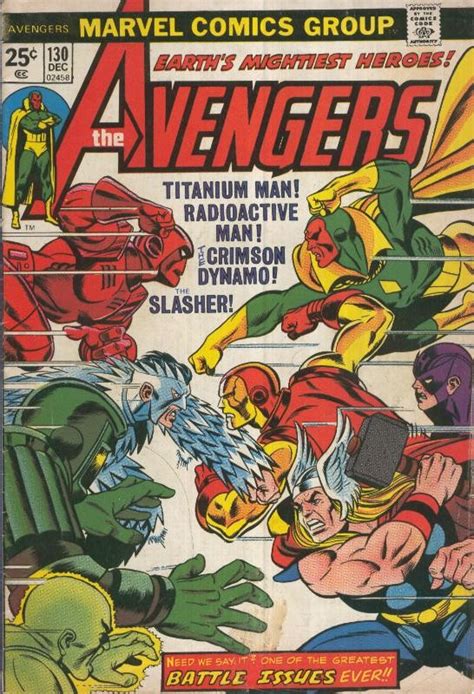 THE AVENGERS Vol 1 Numero 130 By Sal Buscema 1974 Comic El Boletin