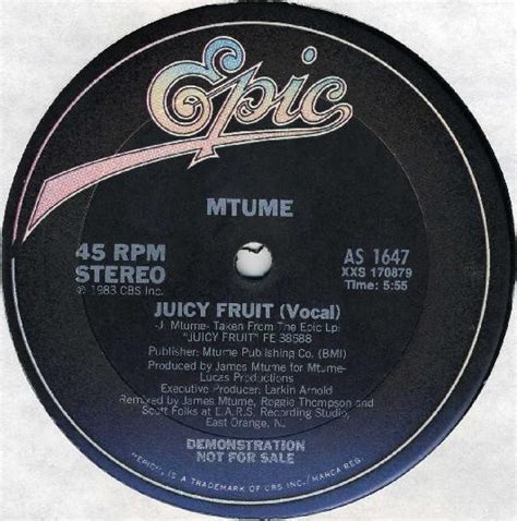 Mtume – Juicy Fruit (1983, Vinyl) - Discogs