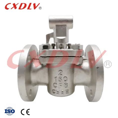 Flange End Full Bore Sleeved Plug Valves Carbon Steel Soft Sealed Ansi