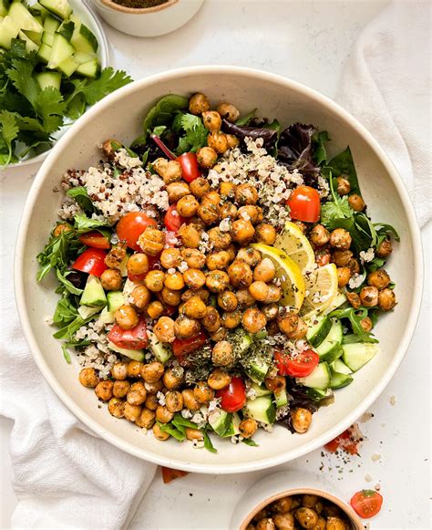 Spicy Roasted Chickpea Salad Bowl Mwm