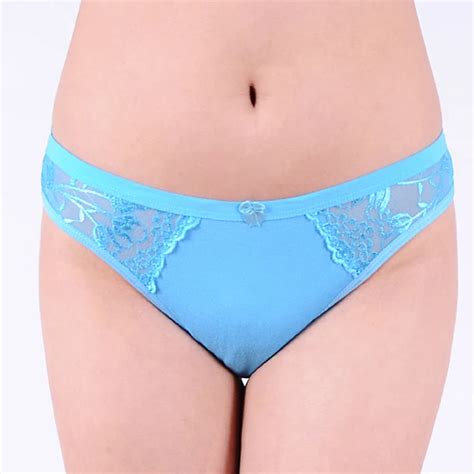 Aliexpress Buy Lot Of Pcs Lace Trim Cotton Bikini Brief Sexy