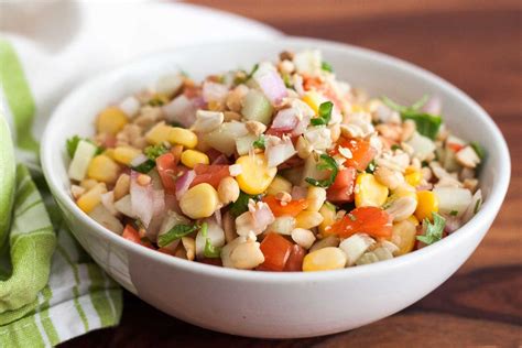 Cucumber Tomato Corn Peanut Salad With Lemon Recipe By Archana S Kitchen