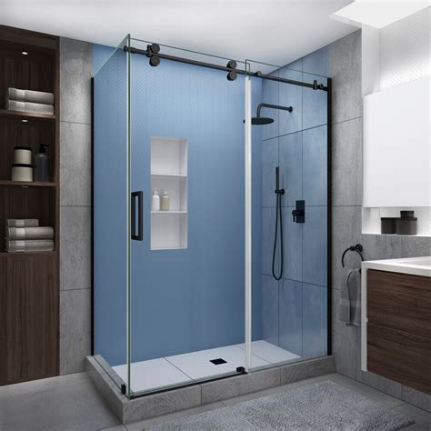 Aston Langham Xl 48 52 X 30 X 80 Frameless Sliding Shower Enclosure