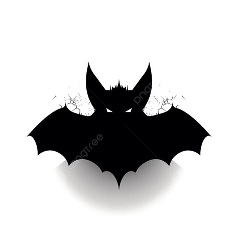 Flying Cartoon Animal Bat Black Cartoon Animal Silhouette Png