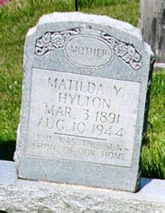 Matilda Young Hylton 1891 1944 Mémorial Find a Grave