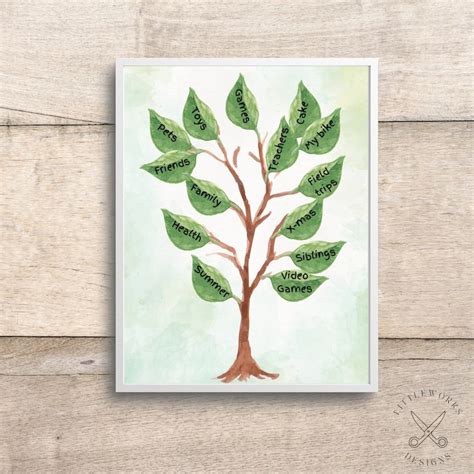 Printable Gratitude Tree Craft for Kids/ DIY Kids Craft/ Printable ...