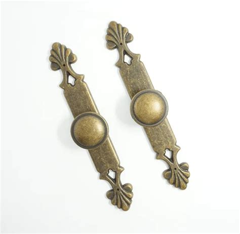 Antique Bronze Dresser Knobs Drawer Knob Pulls Handles Backplate Kitchen Cabinet Door Knobs