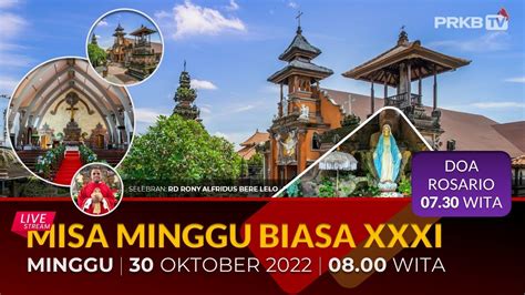 Minggu Wita Wib Livestreaming Misa Minggu