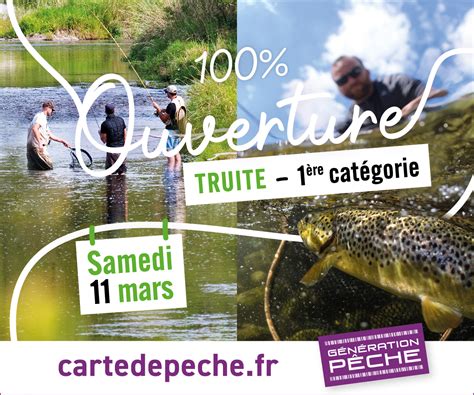 Ouverture de la pêche de la truite fario et de la 1ère catégorie