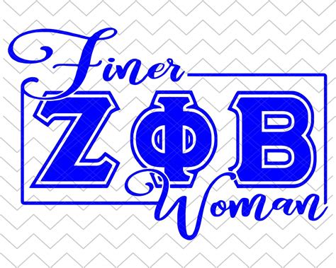 Finer Woman Zeta Phi Beta Sorority Svg Zpb Queen Sorority Etsy