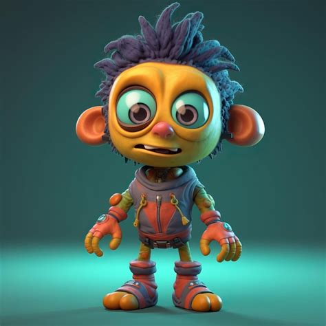 Premium AI Image | Funny Zombie Cartoon Character