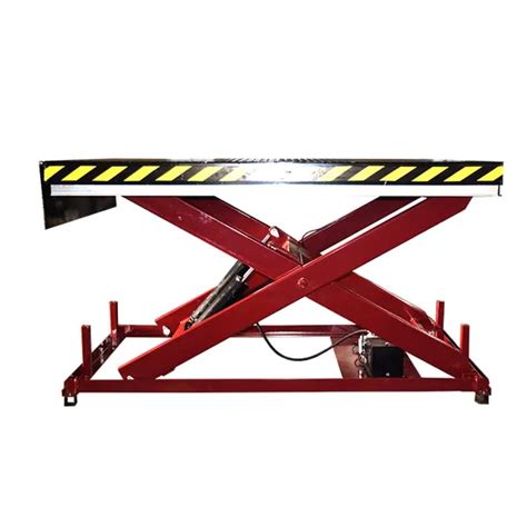 Stationary Vertical Electric Hydraulic Scissor Lift Table Warehouse