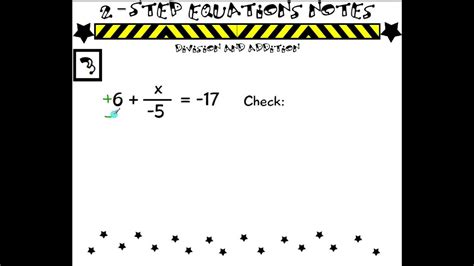 Step Equations With Division And Addition Youtube