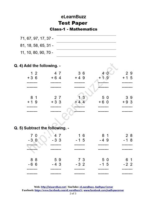 Grade 1 Math