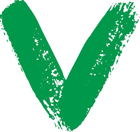 green tick, brush strokes 25750251 Vector Art at Vecteezy