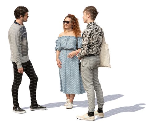 Group Of People Talking Standing