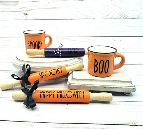 Halloween Tiered Tray Decor Mini Fall Decor Mini Mug Decor Mini Rolling