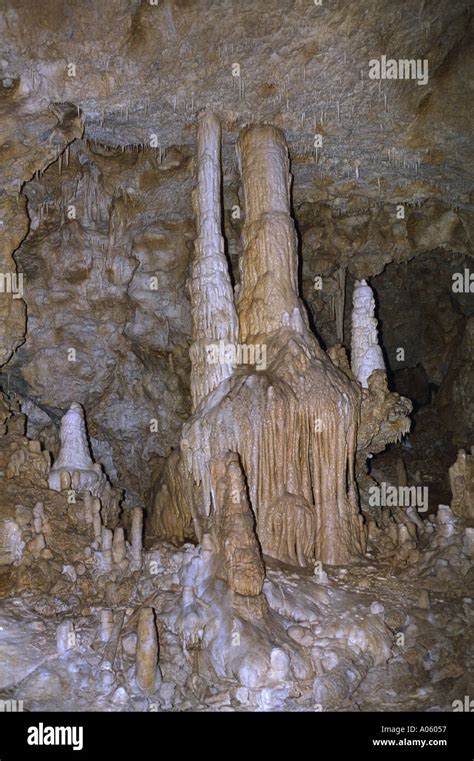 Cave Stalactite Stalacmite Hoehle Fraenkische Schweiz Germany Bavaria