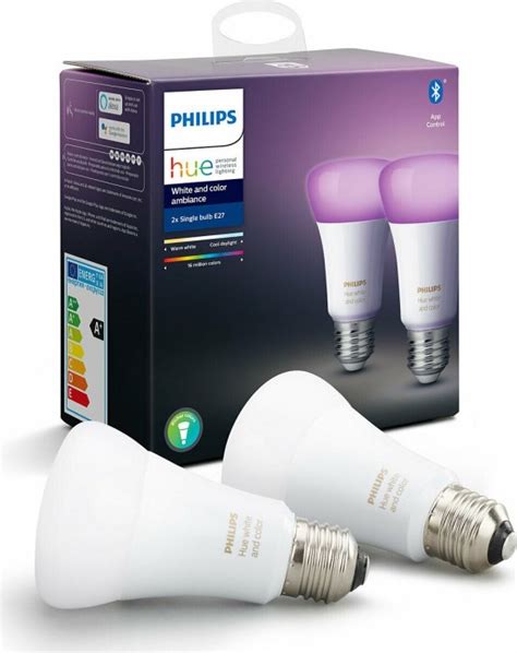 Philips Hue White And Color Ambiance Led Bulb E W Er Pack Ab