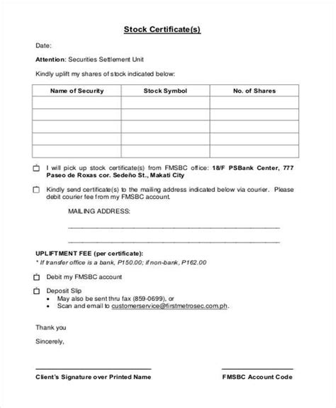 Free 42 Sample Certificate Forms In Pdf Excel Ms Word Images